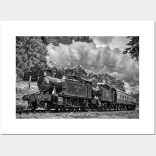 Two GWR Prairies - Black and White Posters and Art